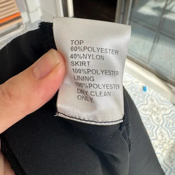 Tadashi Shoji Peony Embroidered Lace Top Black Ivory Gown Dress Size 16 - Picture 11 of 15